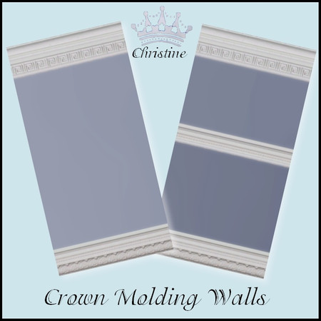 Sims 3 — Molding Wall Set DV005 by cm_11778 — New walls for your Sim homes, as always, I hope you and your Sims enjoy!