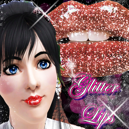 Sims 3 — Glitter Lips by Veronica_Nightmare — Glittery Lips. So cute ^_^