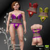 Sims 3 — Zippered Vinyl Lingerie by athena31 — Zippered Vinyl Lingerie. 