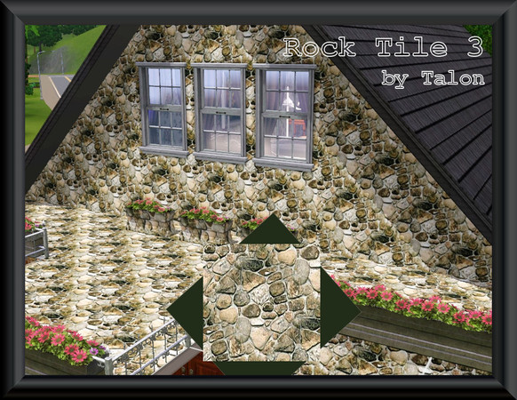 Sims 3 — Rock_Tile_3 by Cerulean Talon — Rocks that make any surface pop! by Talon