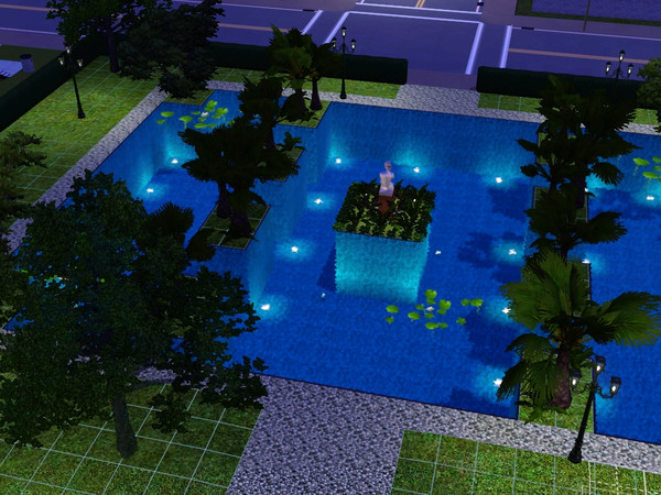 Sims 3 — Dream Recreation Pool by karinalangkjer — A perfect place for fun and it's familiar. The pool is large, and have