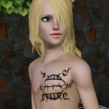 Sims 3 — deidara's mouth by bancy — deidara's mouth as a tatoo.