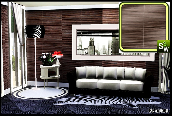 Sims 3 — wood08 by autaki — pattern by autaki