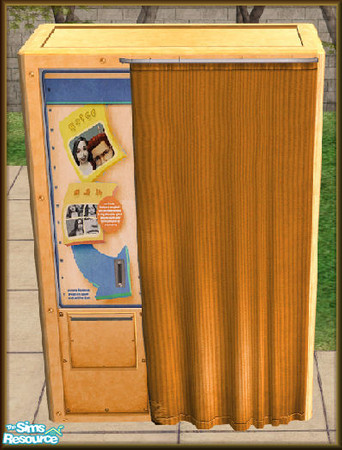 Sims 2 — NK PI Photo Booth - Gold by MoMama — A photo booth in Gold, so your Sims can take their pictures (or whatever