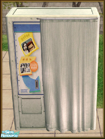 Sims 2 — NK PI Photo Booth - Pale Green by MoMama — A photo booth in Pale Green, so your Sims can take their pictures (or
