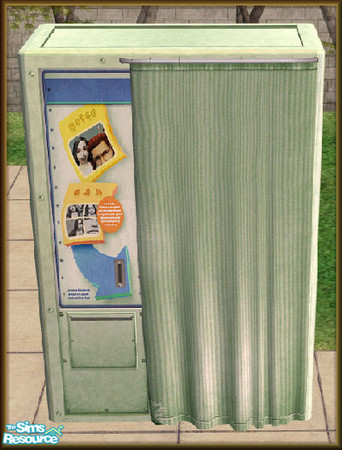 Sims 2 — NK PI Photo Booth - Sea Green by MoMama — A photo booth in Sea Green, so your Sims can take their pictures (or
