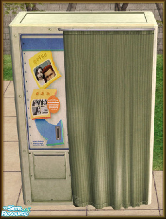 Sims 2 — NK PI Photo Booth - Olive by MoMama — A photo booth in Olive, so your Sims can take their pictures (or whatever