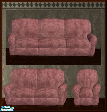 Sims 2 — NK TC36 Living Room - Distress Sofa by MoMama — I've always like this 3 for 1 recolor. Club distress sofa,