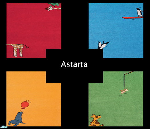 Sims 2 — Animals part 2 by Astarta — Cute animal rugs for the nusery or the kids room.