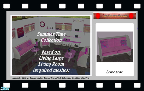 Sims 2 — Summer time Collection - Loveseat by LaLunaRossa72 — This loveseat is quite enjoyable for sitting, snoozing, or