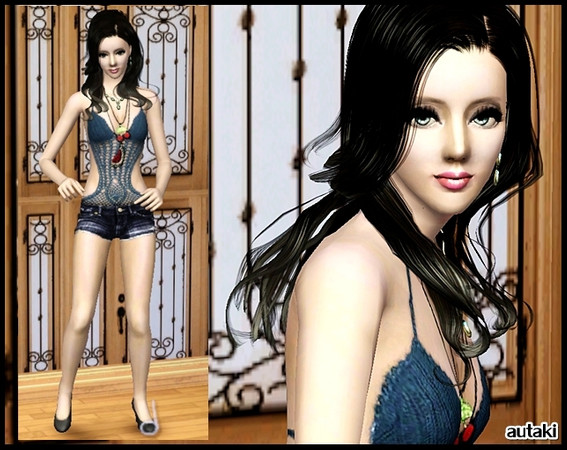 Sims 3 — Anatasia by autaki — sims by autaki Sims girl. Thank!! Skin tone by subaki