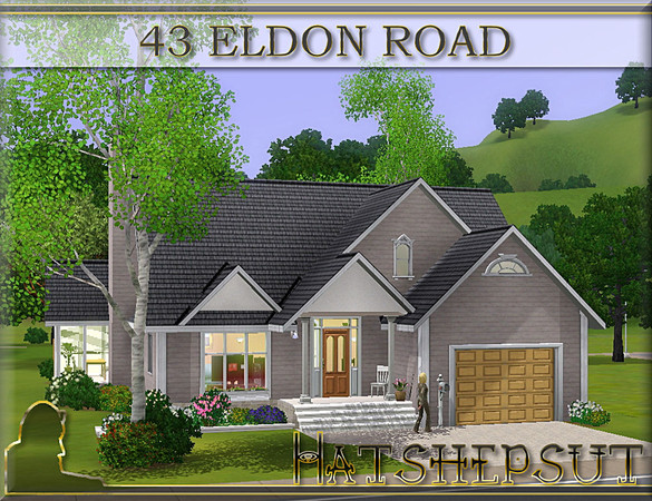 Sims 3 — 43 Eldon Road by hatshepsut — A compact little dwelling with more features that first meets the eye. Comes