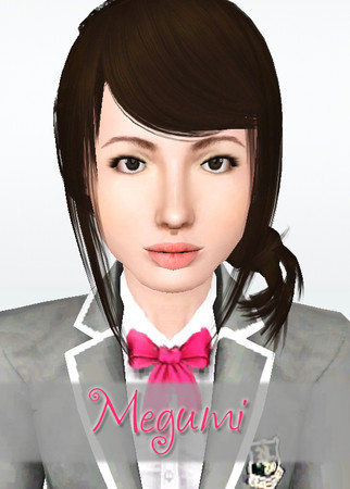 Sims 3 — Megumi  by HaveALovelyDay — Skin - http://www.modthesims.info/download.php?t=411747 - Hair -