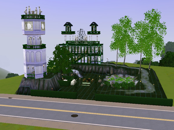 Sims 3 — Elfen Hall by cresentius — A place where elves come to dance and play amongst the leaves. 