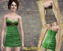 Sims 3 — Arden B Shirred Dress by Happshuu by _happshuu_ — Arden B Shirred Dress by Happshuu.