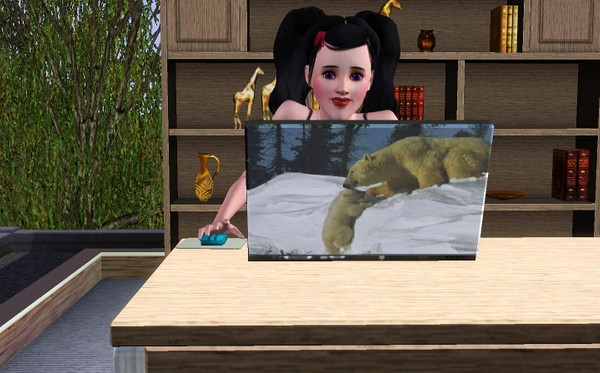 Sims 3 — Polar Bear laptop by evilerci — laptop featuring image of polar bears 