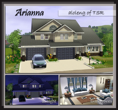 Sims 3 — Arianna by aloleng — 5 bedroom, 3 toilet and bath and 3 car garage home. WA expansion pack needed. Cars not