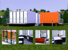 Sims 3 — Modern Bungalow by Carooo321 — The second orange and white bungalow I build, it's just a little bigger than the