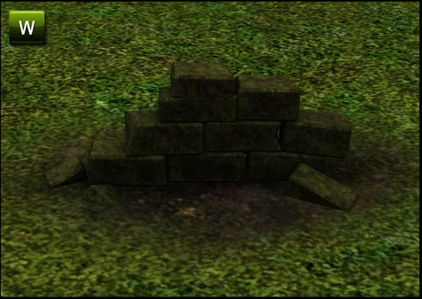 Sims 3 — Destroyed Brick Wall by sim_man123 — Destroyed Brick Wall, made by sim_man123 from TSR. TSRAA
