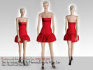 Sims 3 — FASHION RED DRESS BY MARS LEE by kerm_2046 — FASHION RED DRESS BY MARS LEE