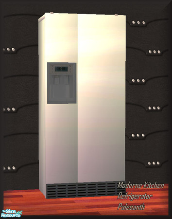 Sims 2 — Moderne Kitchen Set - Mesh-Fridge by Paleoanth — Moderne Kitchen Refrigerator. Part of the Moderne Kitchen set.