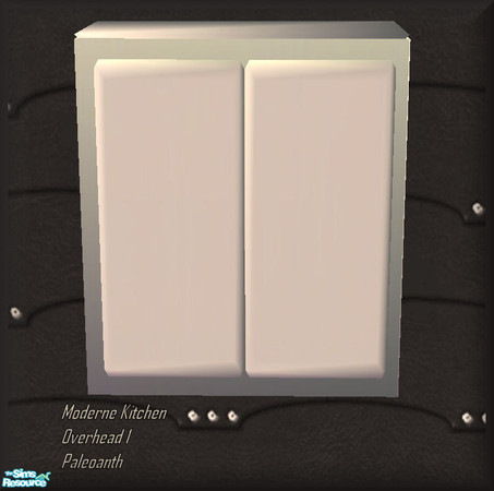Sims 2 — Moderne Kitchen Set - Mesh-Overhead 1 by Paleoanth — Moderne Overhead Counter 1. Part of the Moderne Kitchen