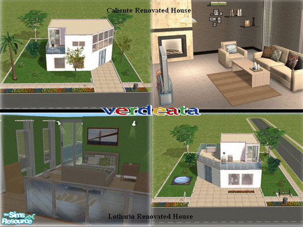 Sims 2 — Renovated Houses from Pleasantview by verdeata — This is a set wit renovated houses from Pleasantview.I made it