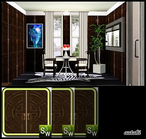 Sims 3 — Wood13 by autaki — Pattern By autaki