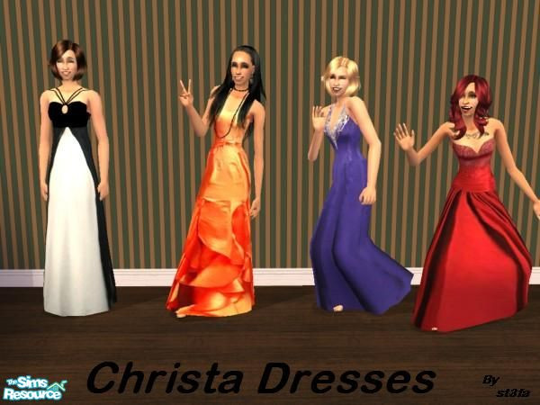 Sims 2 — Christa dresses by st3fa — The sim,who will wear these beautiful dresses will be sure the queen of the ball.I