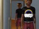 Sims 3 — WTF Rainbow Cloud Shirt by ehoke — The WTF Rainbow Cloud, is now a shirt for your pleasure!! The shirt is for