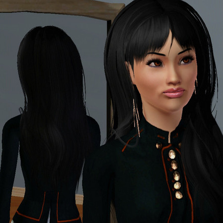 Sims 3 — Yen Vu by Zamok — Skin and Face from Peggyzone, Hair from Newsea, Clothers and Makeup from TSR. Not Reupload.