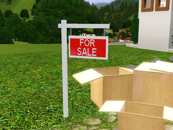 Sims 3 — For Sale/ For Rent by lilliebou — Four variations : -For Sale -For Rent -For Sale (Simlish) -For Rent (Simlish)