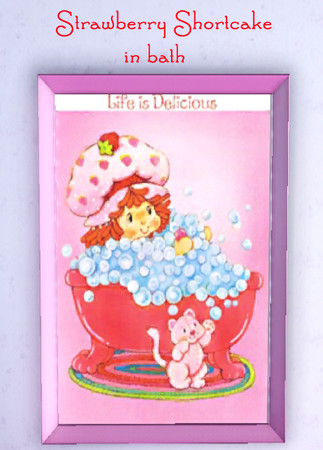 Sims 3 — Strawberry Shortcake Bath by ataylor69 — Strawberry Shortcake taking a bubble bath. by ataylor69