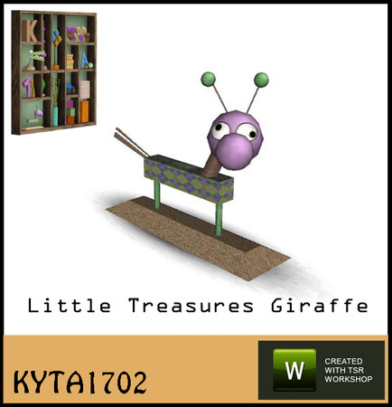 Sims 3 — Little treasures giraffe  by Kyta1702 — to decorate your treasure shelf