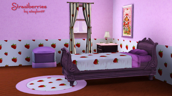 Sims 3 — Strawberries by ataylor69 — Strawberries on a white background. Made with Create a Pattern; only strawberries