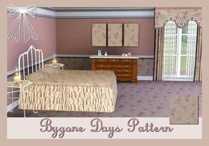 Sims 3 — Bygone Days Pattern by ziggy28 — Bygone Days a pretty pink floral pattern. Suitable for walls, floors, objects