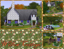 Sims 3 — Willow Cottage by power_fantastic — Willow Cottage features 2 bedrooms, veggie garden and basement with washing