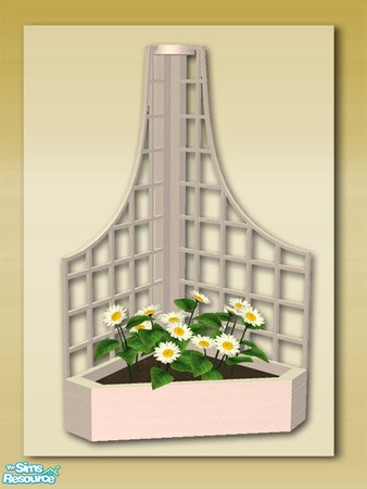 Sims 2 — Summer Days Extras: Corner Planter by Shakeshaft — Part of a set of Patio Pots and Planters to compliment my
