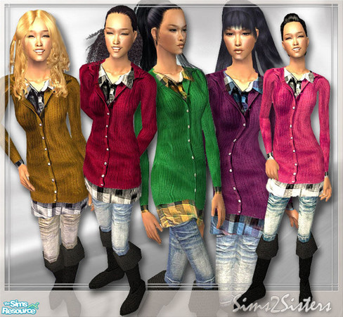 Sims 2 — S2S Collection No. 190018 AF - Set by sims2sisters — 