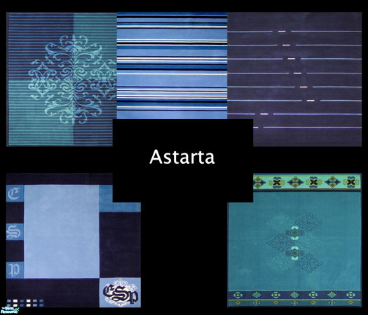 Sims 2 — Ocean Blues by Astarta — This set is inspirred by the ocaen (and a little by ESPRIT rugs), as the title