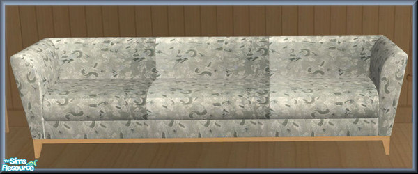 Sims 2 — NK TC35 Mallory LR - Sofa - Print, Wood by MoMama — A sofa with light blue fabric and light wood legs.