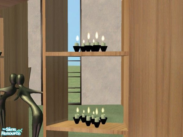 Sims 2 — AnoeskaB Salsa/Marbella Candles by luvs10s — Recolour of Marbella Candles for Salsa bedroom set. Black base is