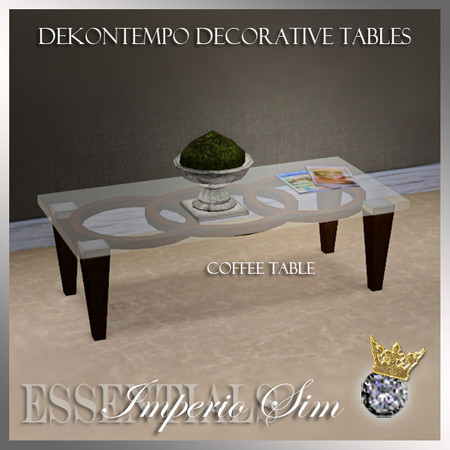 Sims 3 — 3DL Imperio Sim Dekontempo Coffee Table by eddielle — 3DL Imperio Sim Dekontempo Coffee Table