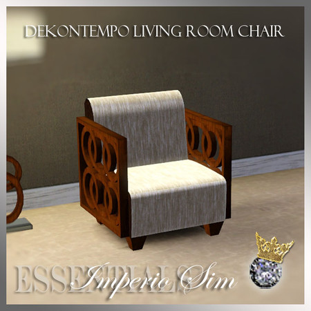 Sims 3 — 3DL Imperio Sim Dekontempo Livingroom Chair by eddielle — 3DL Imperio Sim Dekontempo Livingroom Chair