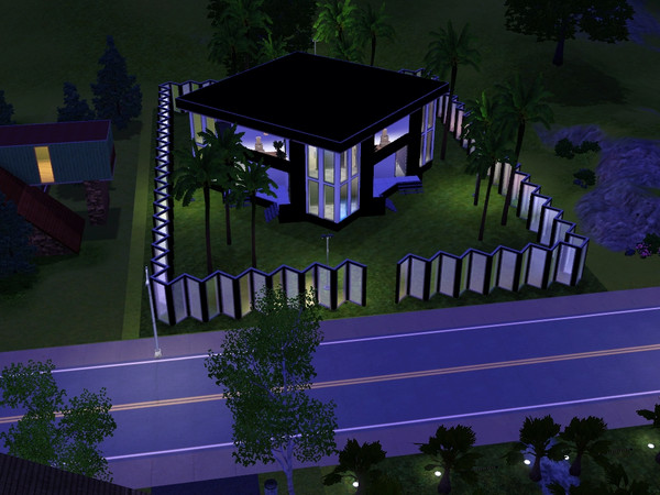 Sims 3 — Big Art Diamond by karinalangkjer — Since it isn't full furnished, this lot offers architecture geomatrically