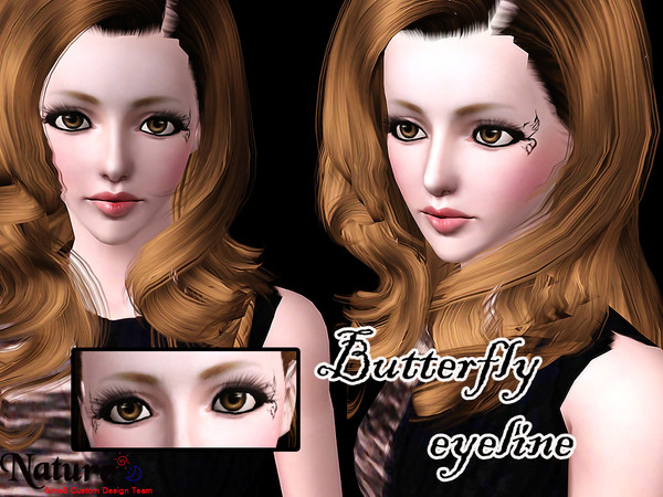 Sims 3 — The Butterfly Eyeliner-juzhitu by juzhitu — For elegant,mature and temperamental women.