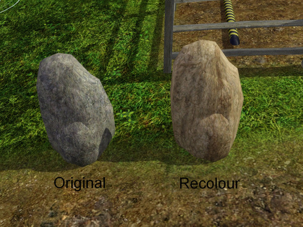 Sims 3 — Vertical Granite rock sandstone recolour by samusa06 — Vertical Granite Garden Rock recoloured to WA Sandstone.