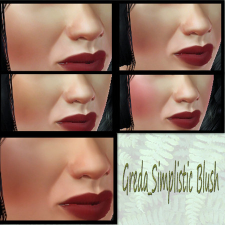 Sims 3 — Greda_Simplistic Blush by Greda — 