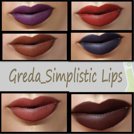 Sims 3 — Greda_Simplistic Lips by Greda — 