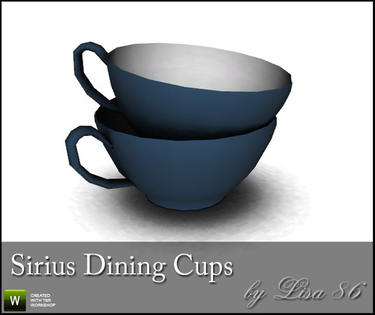 Sims 3 — Sirius Dining Cups by Lisa 86 — Sirius Dining Cups by Lisa 86 at TSR